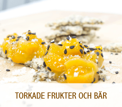 Torkade frukter och bär