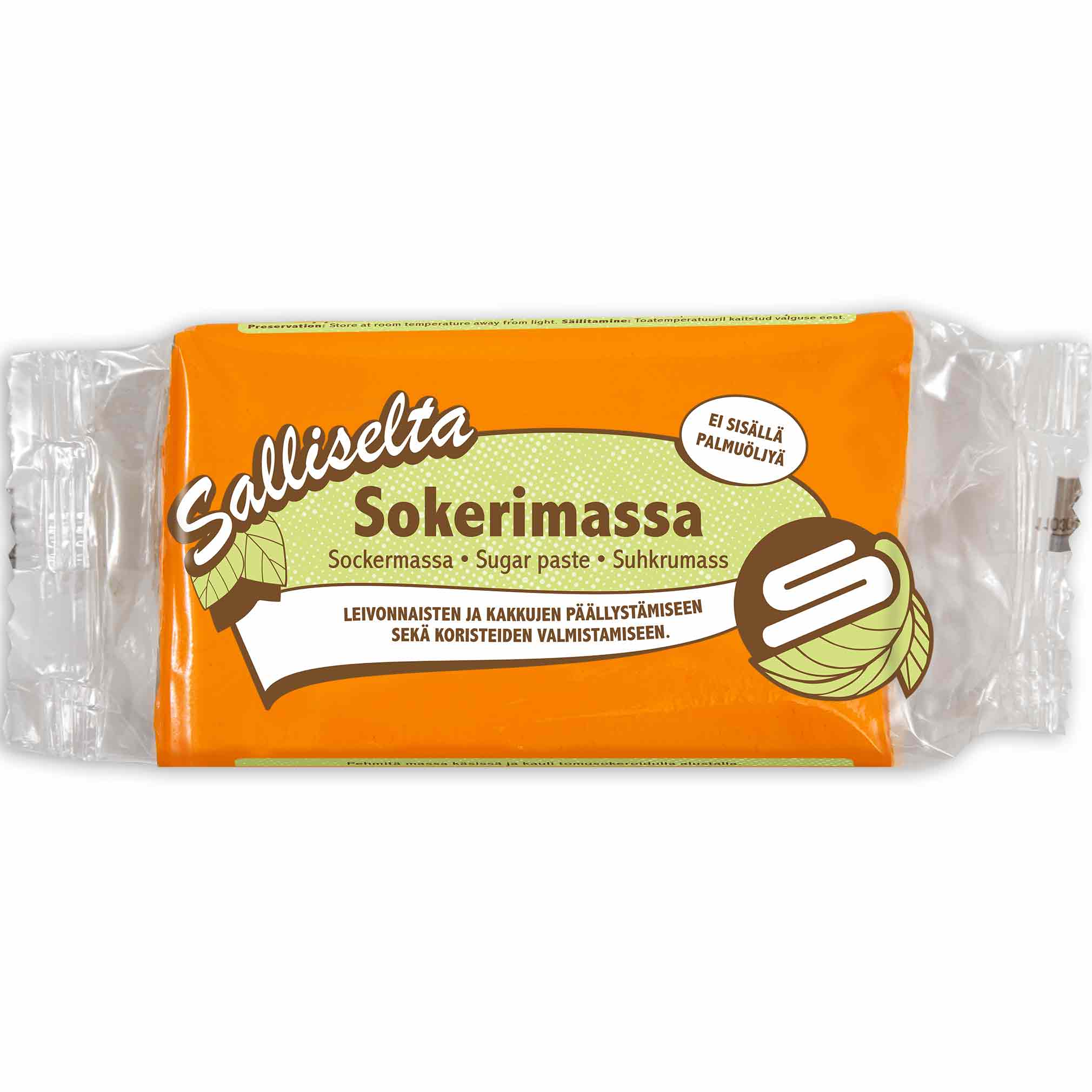 Sokerimassa oranssi 250g