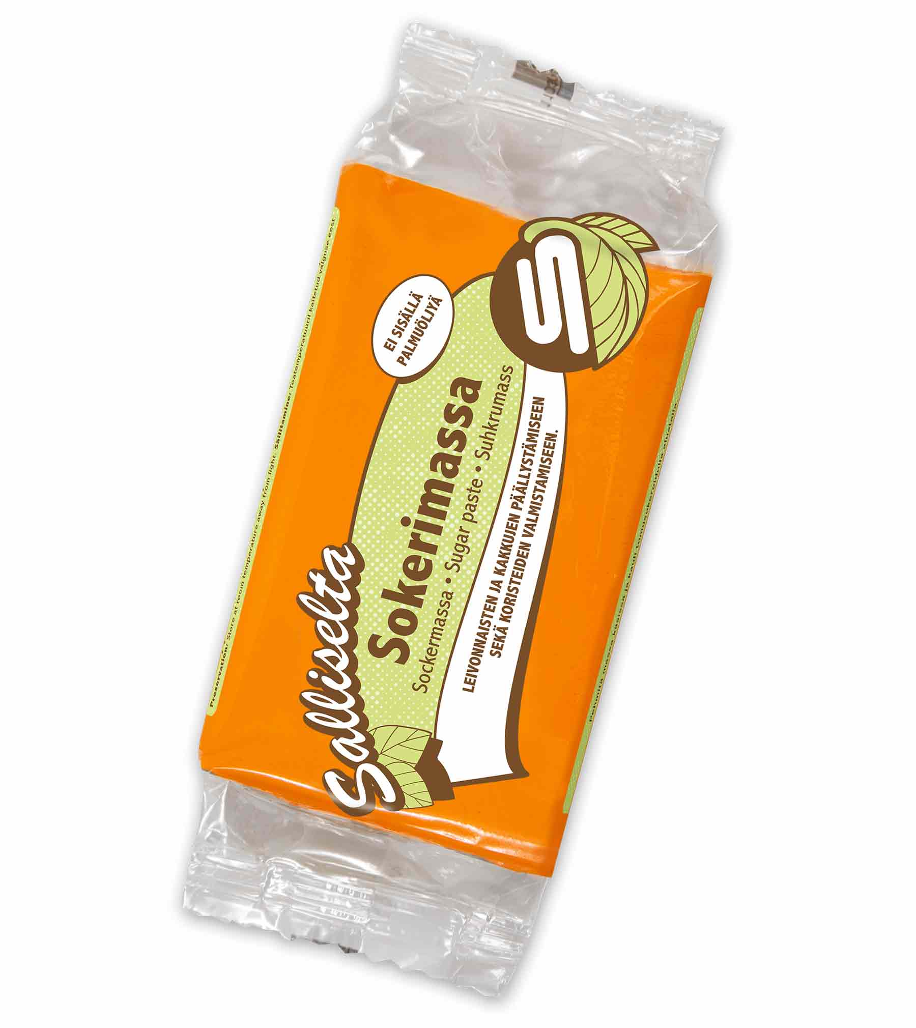 Sokerimassa oranssi 250g
