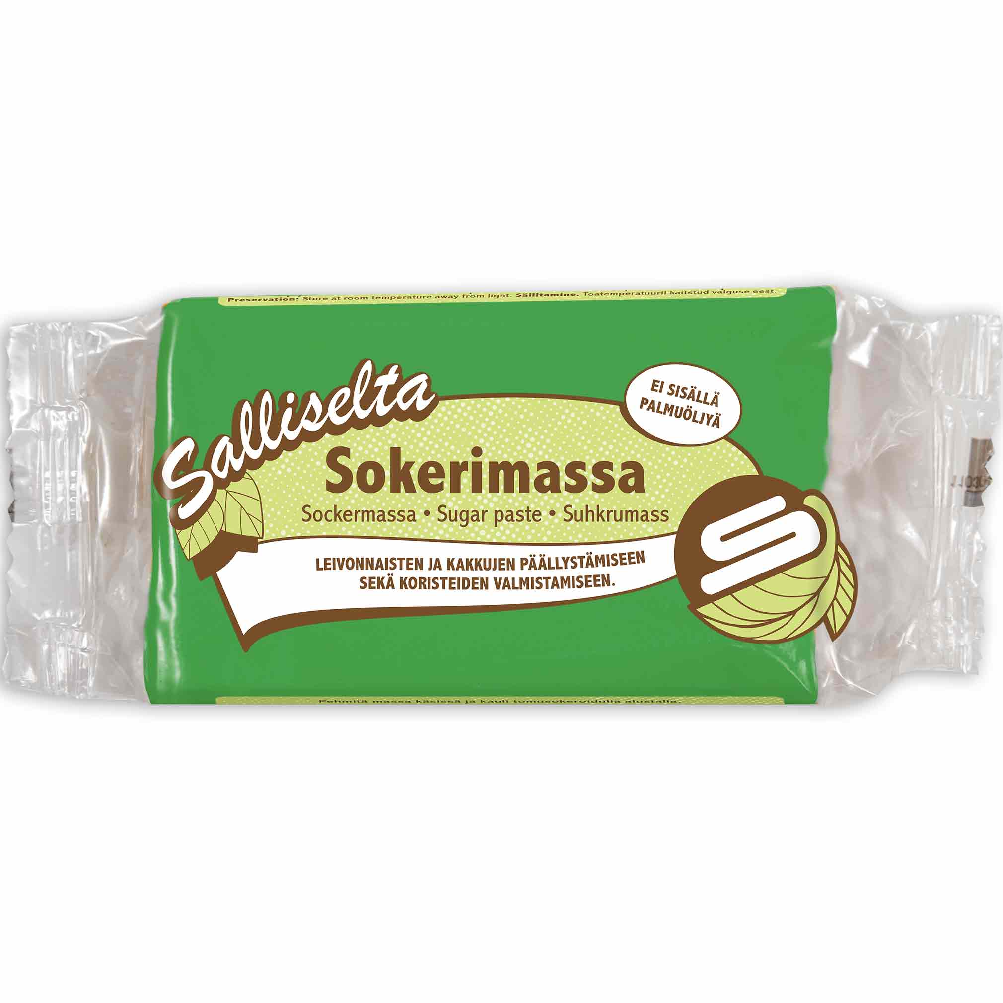 Sokerimassa vihreä 250g