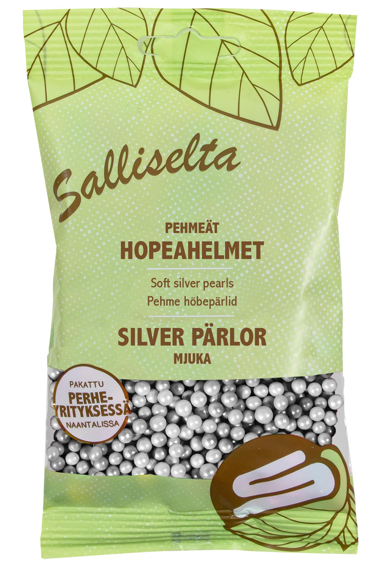 Pehmeä hopeahelmi 80g