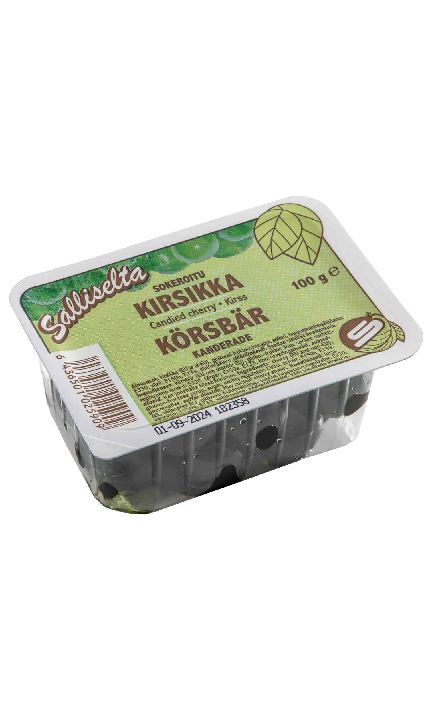 Kandeerattu kirsikka vihreä 100g
