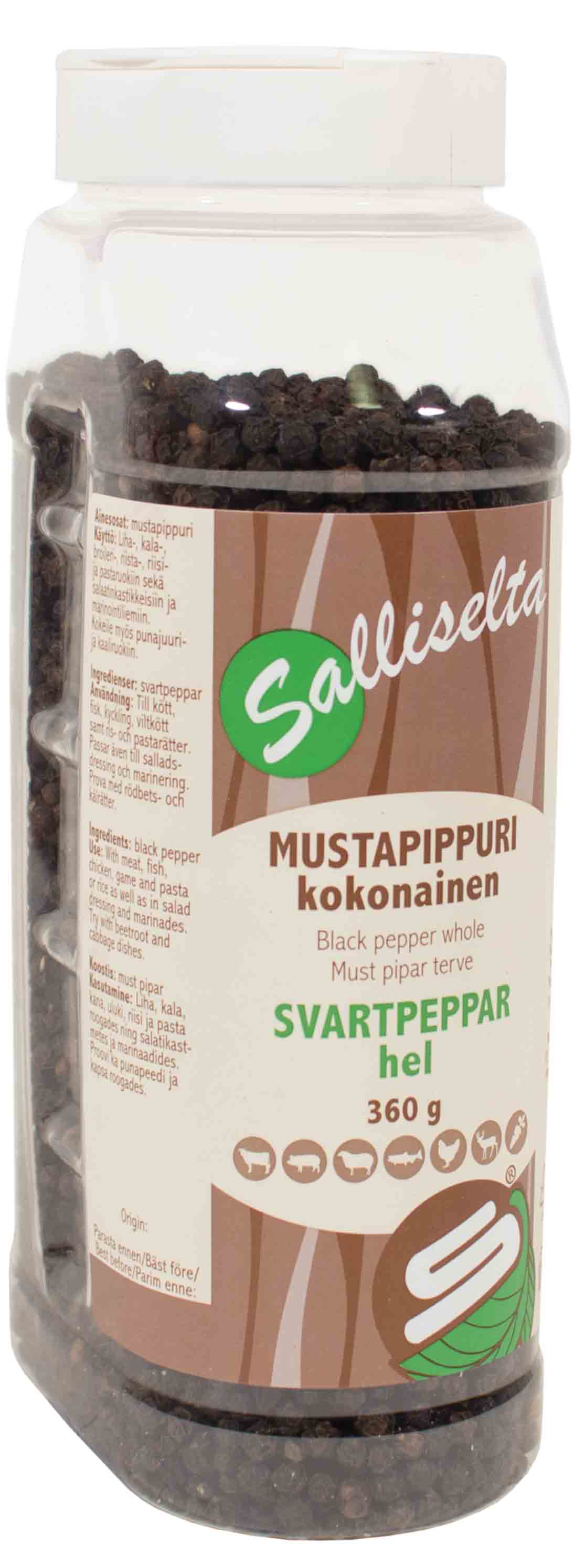 Mustapippuri, kokonainen 360g