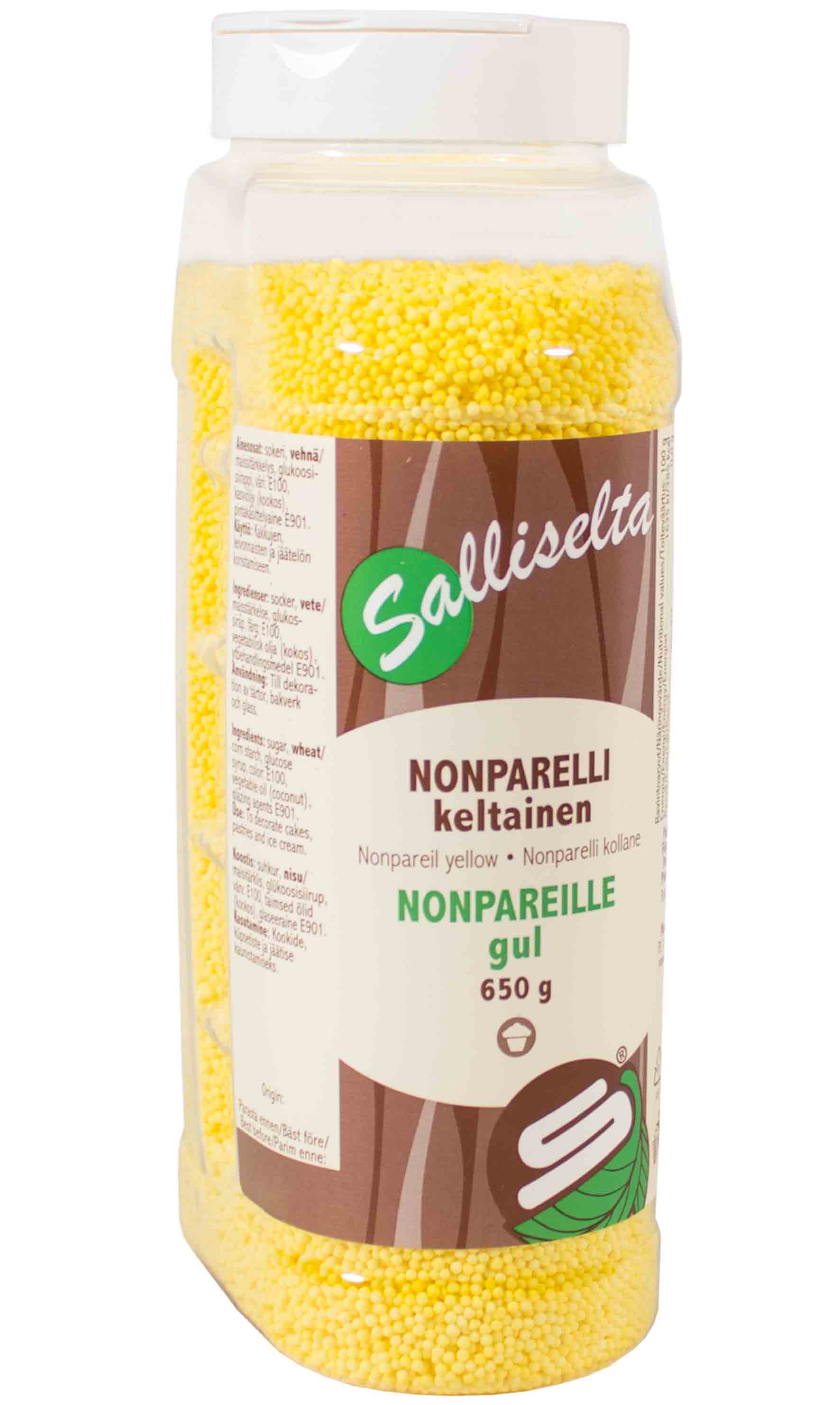 Nonparelli keltainen 650 g